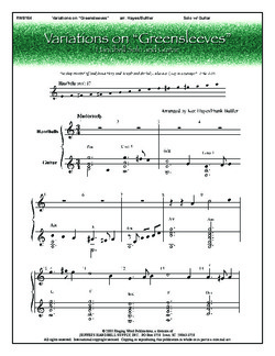 Variations on Greensleeves
