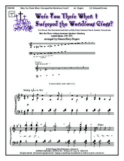 Were You There When I Surveyed the Wondrous Cross