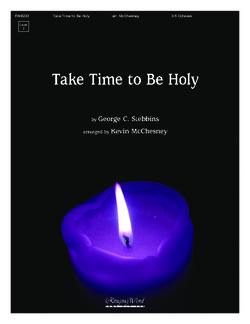 Take Time to Be Holy